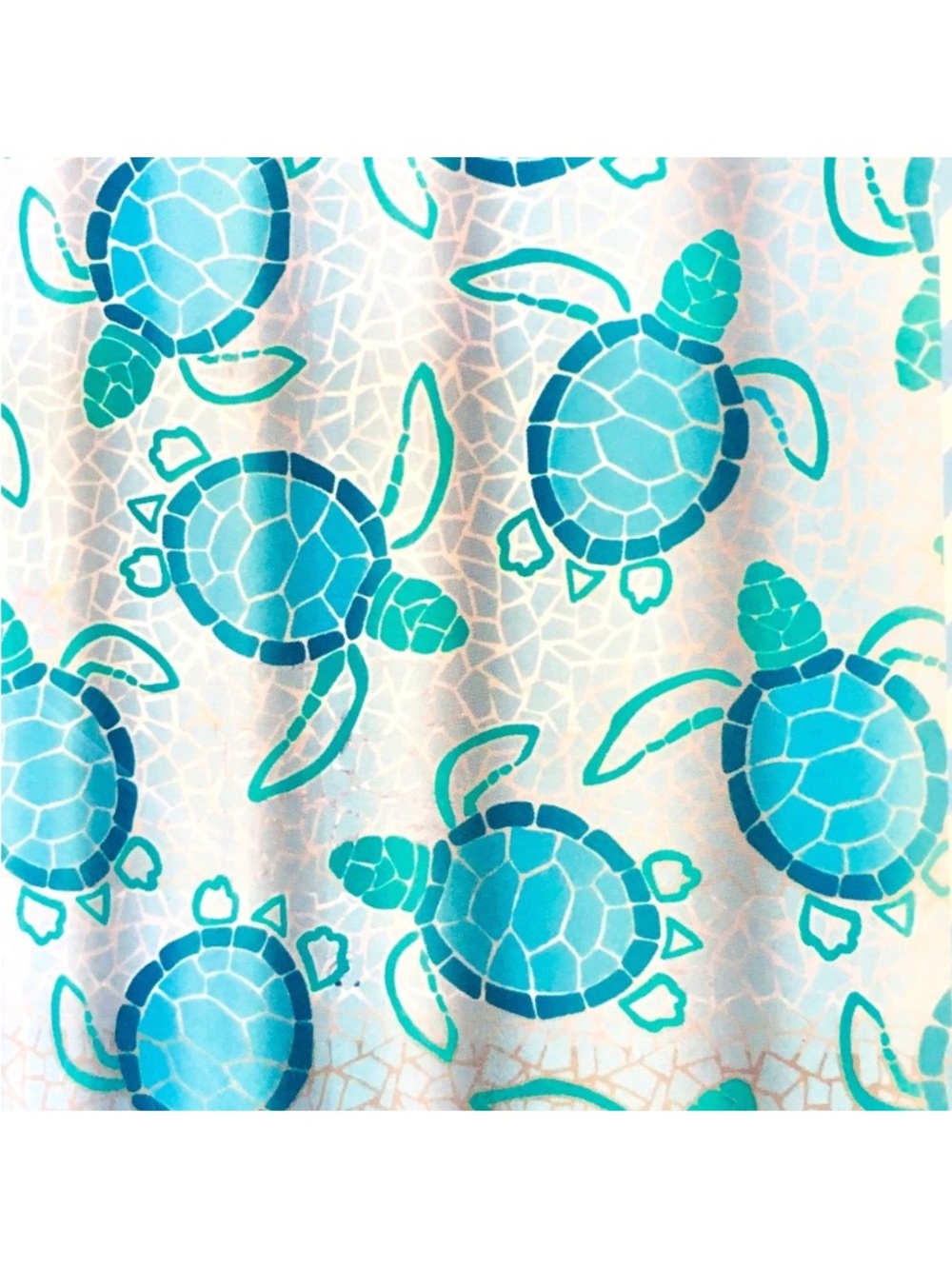 PEVA NWT- Blue Sea Turtle Shower Curtain